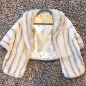 Regina Glenara by Glenoit fur wrap cape.